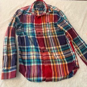 Vintage American Eagle Plaid Button Down